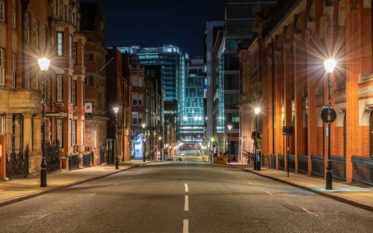 Empty streets during lockdown in Birmingham